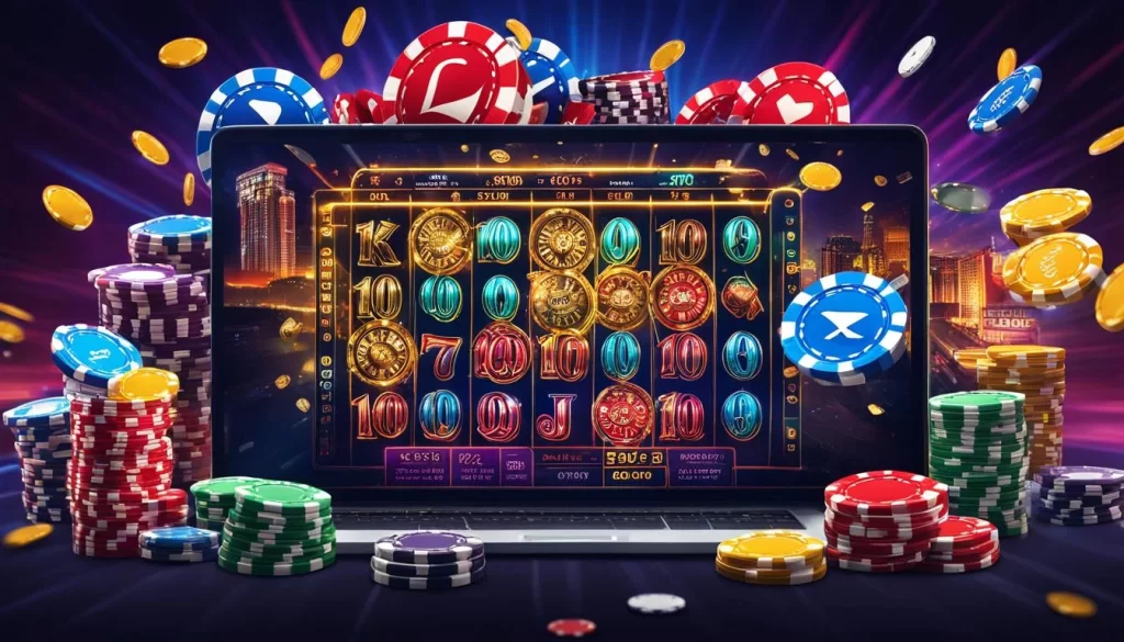Hình ảnh sân cỏ và quả bóng tượng trưng cho cá cược bóng đá tại vn66 game